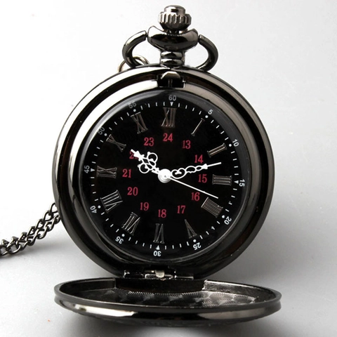 Men Retro Pocket Watch Necklace Alloy Carved Flower Roman Numeral Quartz Movement Vintage Pendant Jewelry Accessory