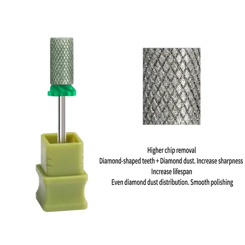 Nagelboor Wolfraamstaal Diamant Gecoat Voor Elektrische Manicure Machine Professioneel Russisch Manicure Gereedschap