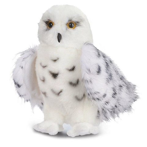 Peluche De Búho Nival Realista Juguete Suave Simulación Animal Muñeca Blanco Pájaro Decorativo Regalo Para Niños