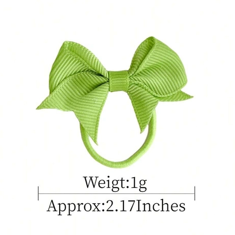 Élastiques à Cheveux Nœud Papillon en Ruban Gros-Grain Fait Main Multicolore Polyester Accessoires Cheveux Mignons pour Filles Femmes