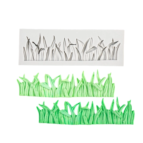 Grass Shape Silicone Mold For Fondant Chocolate Cake Decorating DIY Baking Tool Sugarcraft Clay Crafting Decorative