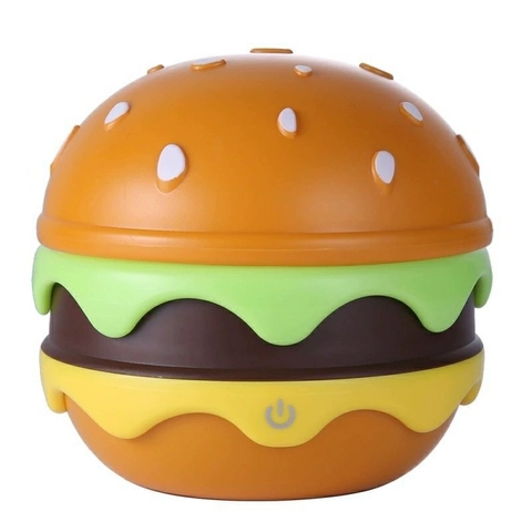 Lampada Da Scrivania LED A Forma Di Hamburger Pieghevole Luce Notturna Ricaricabile Controllo Touch Dimmerabile Arredo