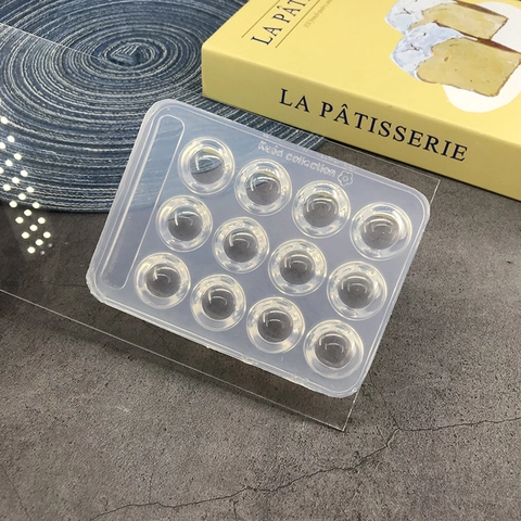 Stampo In Silicone Trasparente Per Cottura Cioccolato Fondente Fai Da Te Resina Artigianato Forma A Semisfera E Quadrata