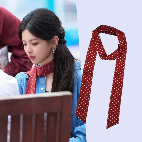 Bufanda Larga Y Estrecha Para Mujer Cinta De Satén Imitación Satén Corbata Con Puntos Cinta Para Pelo Accesorio De Bolso