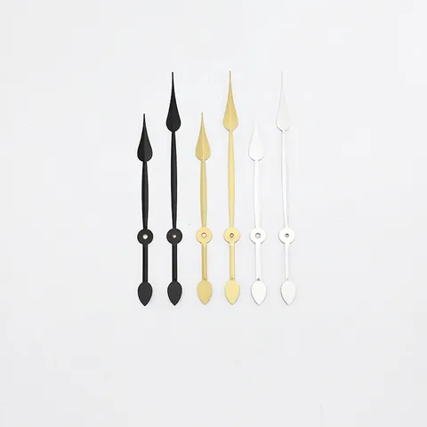 Quartz Clock Hands Aluminum Replacement DIY Wall Clock Repair Modern Spindle Style Metal Pointers For Home Clock Decor