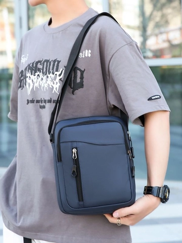 Herren Umhängetasche Wasserfest Oxford Tuch Mehrere Taschen Verstellbarer Gurt Alltag Pendeln Lässig Messenger