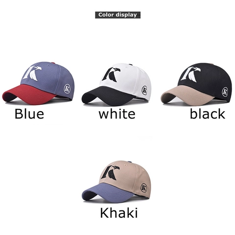 Gorra De Béisbol Algodón Puro Ajustable Bordado Bloque De Color Sombrero Deportivo Para Hombres Mujeres