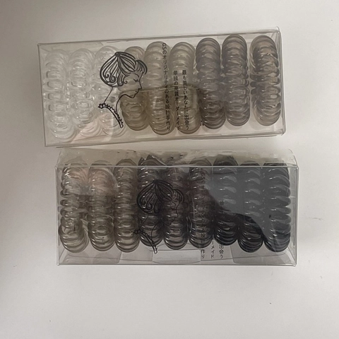 Tpu Spirale Haargummis Elastische Telefonkabel Haarringe Spurlos Minimalistische Haarzubehör Damen