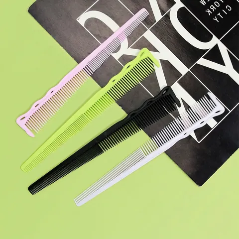 Professionele Haarsnijkam ABS Kunststof Fijne Tanden Salon Kappers Styling Tool Hittebestendig Antislip Handvat