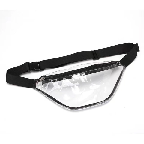 Transparent PVC Waterproof Fanny Pack Clear Waist Bag With Adjustable Strap For Men Women Outdoor Sports
