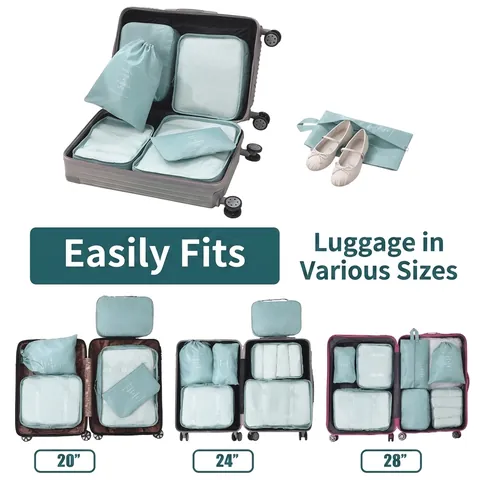Travel Luggage Organizer Mesh Bags Shoe Pouch Drawstring Storage Bag Waterproof Oxford Cloth Multifunctional Clothes Sorting