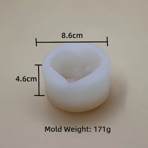 Heart Shaped Silicone Mold With Bow Detail For Cake Mousse Handmade Soap Candle Making DIY Baking Tools Romantic Style