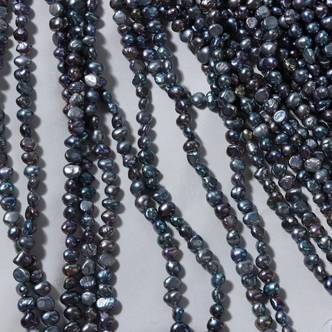 Natuurlijke Zoetwaterparels Kralen Barok Onregelmatige Vorm Geverfd Kleurrijk Zwart Voor DIY Sieraden Accessoires