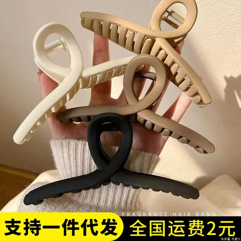 Große Matte Haarklammern Für Dickes Haar Acryl Rutschfeste Haarnadeln Elegante Minimalistische Hochsteckfrisur Haarschmuck Damen
