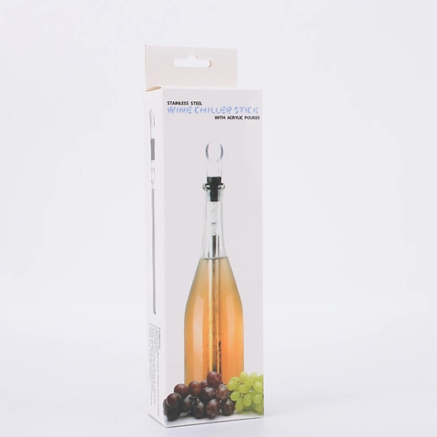 Bastoncino Refrigerante Per Vino In Acciaio Inossidabile 304 Con Versatore Aeratore In Acrilico Accessorio Bar