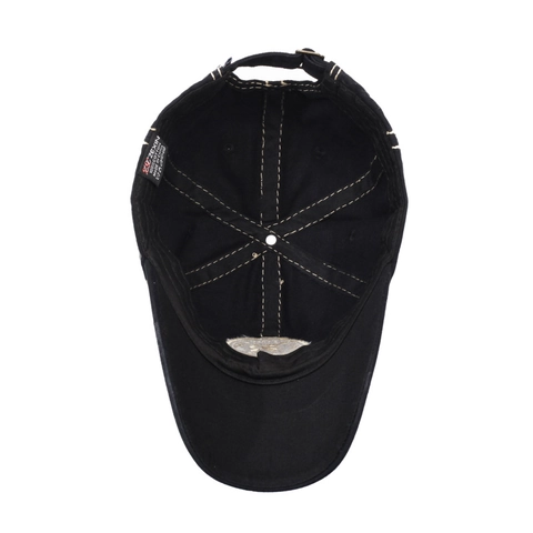 Cappellino Da Baseball In Cotone Lavato Vintage Con Ricamo Lettera B E Cuciture A Contrasto Cappello Sole