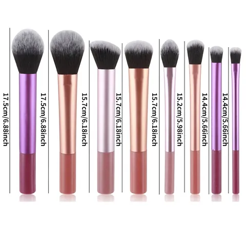 Professionelles Make-up Pinsel Set Synthetikfasern Aluminiumrohr Kunststoffgriff Für Foundation Puder Lidschatten Verblenden Gesicht Beauty Tools