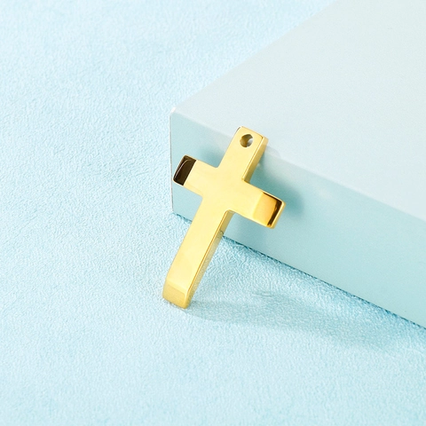 Pendenti A Croce In Acciaio Inossidabile Ciondoli Religiosi Lucidati Accessori Per La Creazione Di Gioielli Fai Da Te Per Collane Orecchini Oro Argento