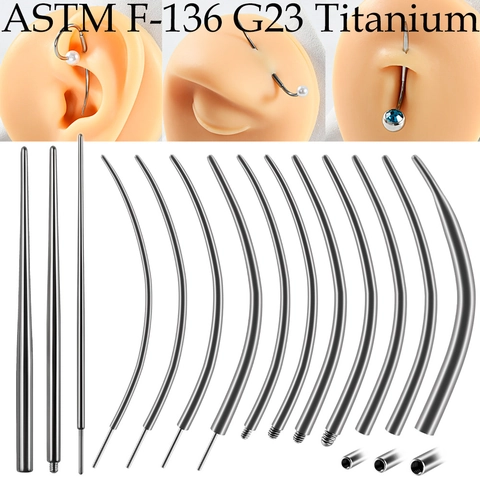 Body Piercing Insertion Taper Solid G23 Titanium Threaded Pin Helper Tool For Belly Ring Labret Earring Jewelry