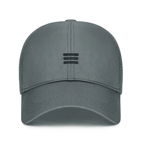 Mesh Baseball Cap Breathable Quick Dry Trucker Hat Sun Protection Outdoor Sports Adjustable Embroidery Unisex