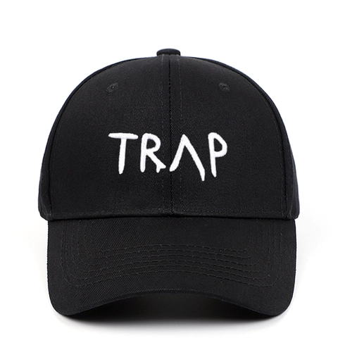 Casquette De Baseball En Coton Broderie TRAP Pare-soleil Sport De Plein Air Streetwear Réglable Pour Hommes Femmes