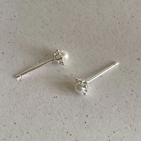 Orecchini A Lobo Con Künstliche Perle Eleganti Con Perno In Argento 925 Stile Coreano Minimalista Gioielli Per Donna