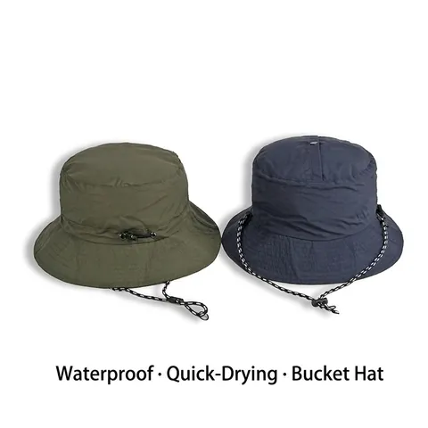 Cappello Da Pescatore Impermeabile Asciugatura Rapida Poliestere Regolabile Antivento Cappello Da Sole Per Escursioni