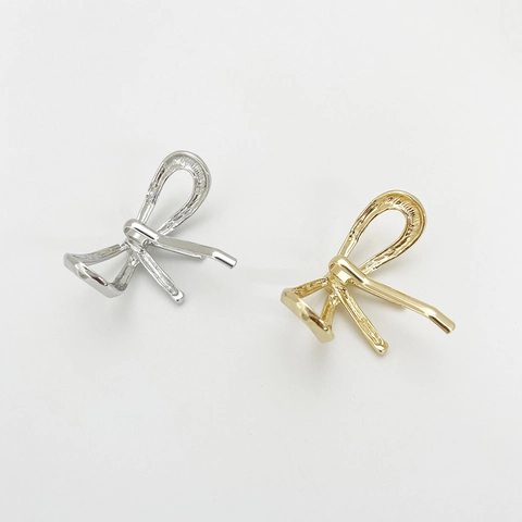 Fermaglio Per Capelli Con Fiocco In Lega Gancio Minimalista Forcina Alla Moda Per Coda Di Cavallo Bassa Accessorio Per Donne