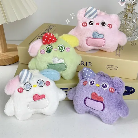 Süße Cartoon Tier Plüsch Schlüsselanhänger Anhänger Weich Gefüllte Dinosaurier Panda Puppe Rucksack Ornament Kleines Geschenk Für Kinder Damen