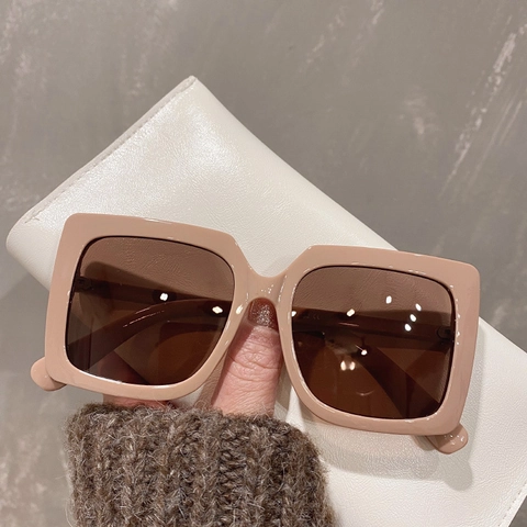 Occhiali Da Sole Quadrati Oversize Retro Montatura In PC Protezione UV400 Occhiali Vintage Per Donne Uomini Accessorio Moda