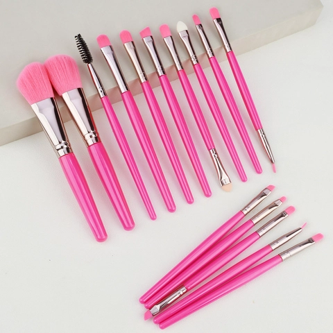 Professionelle Make-Up-Pinsel Weiche Synthetikfaser Kunststoffgriff Für Puder Roulette Lidschatten Augenbrauen Beauty-Tools