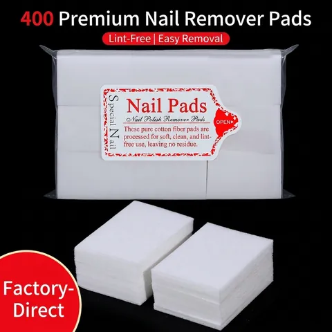 Salviette Solventi Per Unghie Fibra Di Cotone Dura Dischetti Per Pulizia Manicure Senza Pelucchi Strumento Per Nail Art
