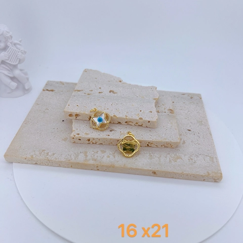 Evil Eye Pendants Gold Plated Copper Shell Cubic Zirconia Enamel For Jewelry Making Hamsa Hand Heart Star Sun DIY Accessory