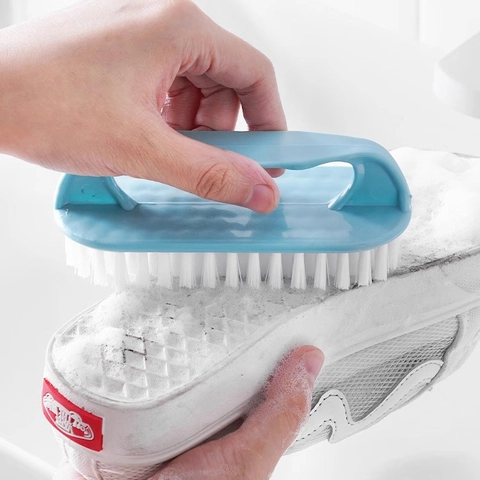 Reinigingsborstel Plastic Zachte Borstelharen Wasgoed Schoen Kleding Huishouden Multifunctioneel Ergonomische Handgreep Duurzaam