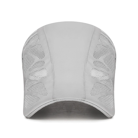 Herren Mesh Schiebermütze Atmungsaktiv Schnelltrocknend Verstellbar Sport Buchstaben Print Polyester Hut