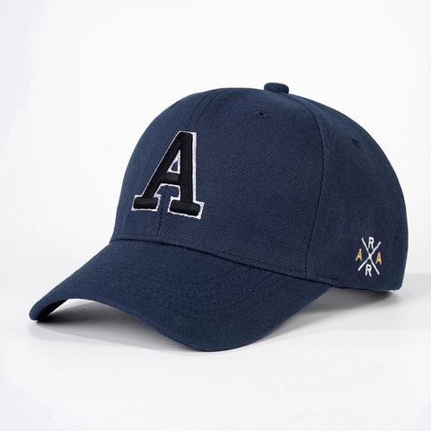 Letter A Embroidered Baseball Cap Cotton Adjustable Casual Outdoor Sun Protection Sports Hat For Women Men