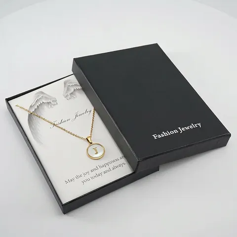Elegante Schmuck Geschenkbox Strukturierte Papier Hülle Für Halskette Ohrring Anhänger Präsentation Valentinstag Hochzeit