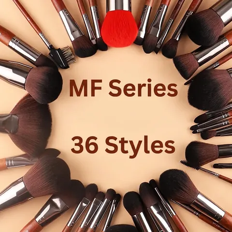 Professional Makeup Brushes Synthetic Fiber Wood Handle For Powder Foundation Eyeshadow Concealer Face Eye Beauty Tool