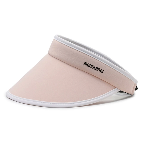 Women Sun Visor Hat Large Brim Empty Top UV Protection Foldable Adjustable Breathable Outdoor Cycling Summer
