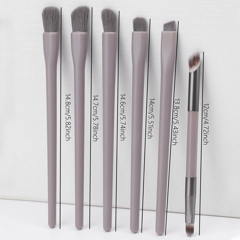 Professionelle Augen Make-up Pinsel Synthetikfaser Für Lidschatten Verblenden Eyeliner Morandi Lila Kunststoffgriff Beauty Tools