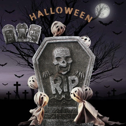 Halloween Schaumstoff Grabstein Dekoration RIP Friedhof Requisite Für Garten Outdoor Spukhaus Horror Stil