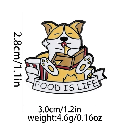 Spilla In Smalto Cartone Animato Spilla In Lega Animale Carina Distintivo Divertente Corgi Rana Anatra Per Zaino Vestiti