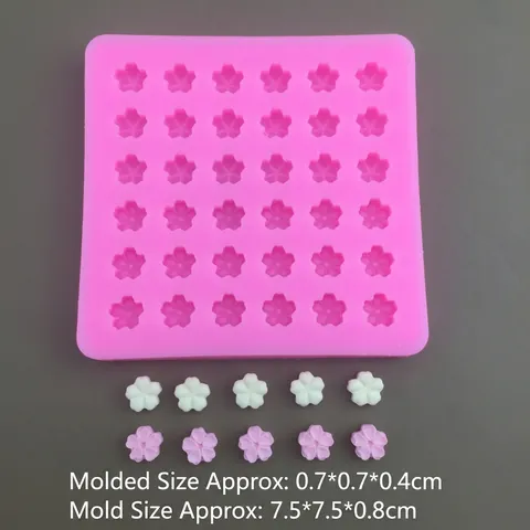 Moules En Silicone Étoile Cerisier Patte De Chat Flocon De Neige Pour Bricolage Décoration De Gâteaux Cire Résine