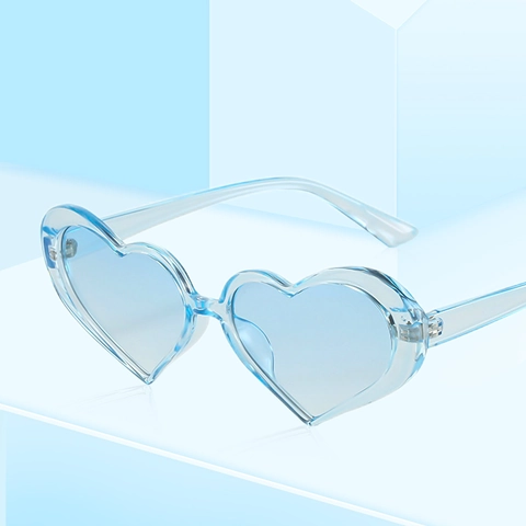 Heart Shaped Sunglasses UV400 Protection Trendy Candy Color Party Travel Fashion Eyewear For Women Men