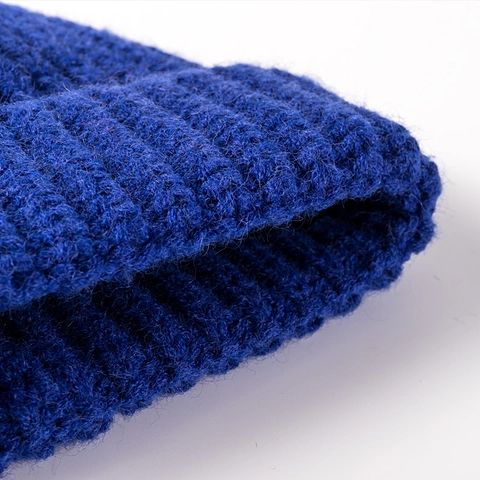 Strickmütze Beanie Schafkaschmir Dick Gerippt Totenkopfkappe Winter Warm Outdoor Anglerstil Für Herren Damen Unisex
