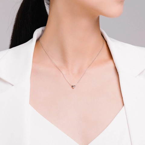 Herz Anhänger Halskette 925 Sterling Silber Poliert Glatt Herz Minimalistisch Schmuck Romantisches Geschenk Damen Mädchen