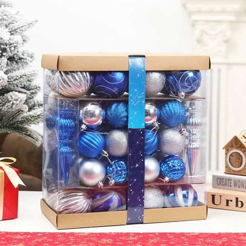 Kerstballen Kerstboom Versieringen Kunststof Glitter Mat Glanzend Voor Feestdagen Decoratie
