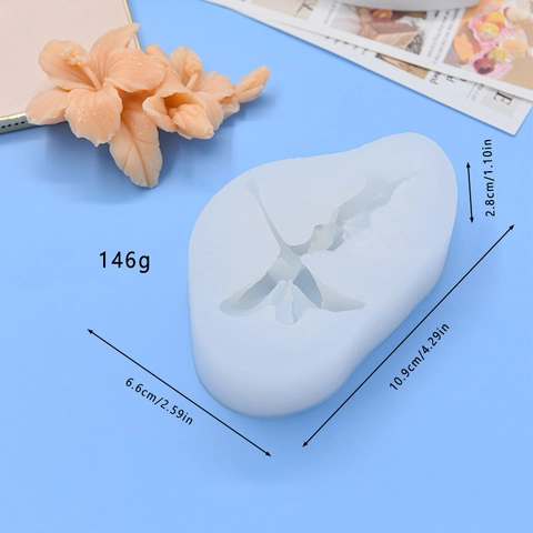 Blume Silikonform Hibiskusform Realistisch Für Kuchen Fondant Seife Kerzenherstellung DIY Handwerk Backwerkzeug