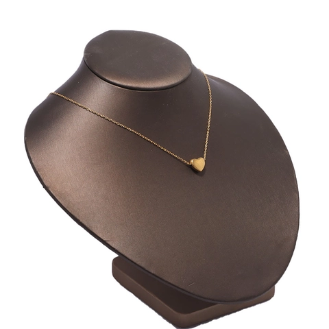 Herz Anhänger Halskette Für Damen Herren Polierter 304 Edelstahl Schicker Ästhetischer Einfacher Süßer Schmuck Geschenk