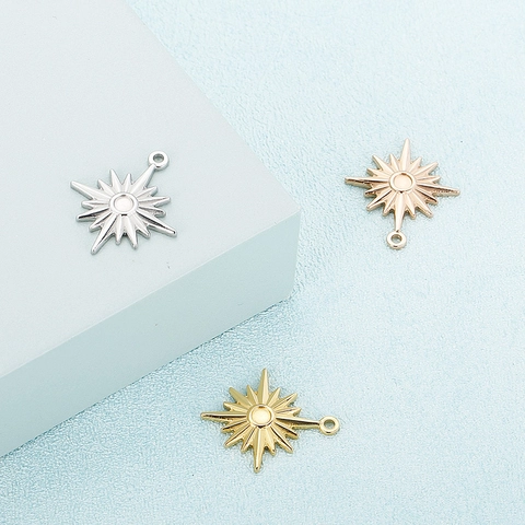 Colgante Estrella Del Norte Brillante De Acero Inoxidable Dije De Estrella Para Joyería DIY Collar Pulsera